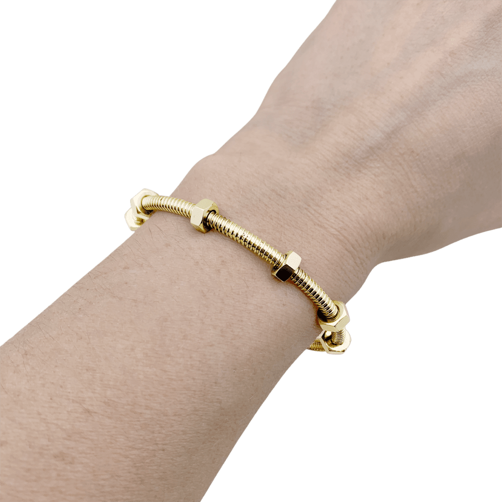 Bracelet Jonc CARTIER "Écrou" en or rose - Castafiore
