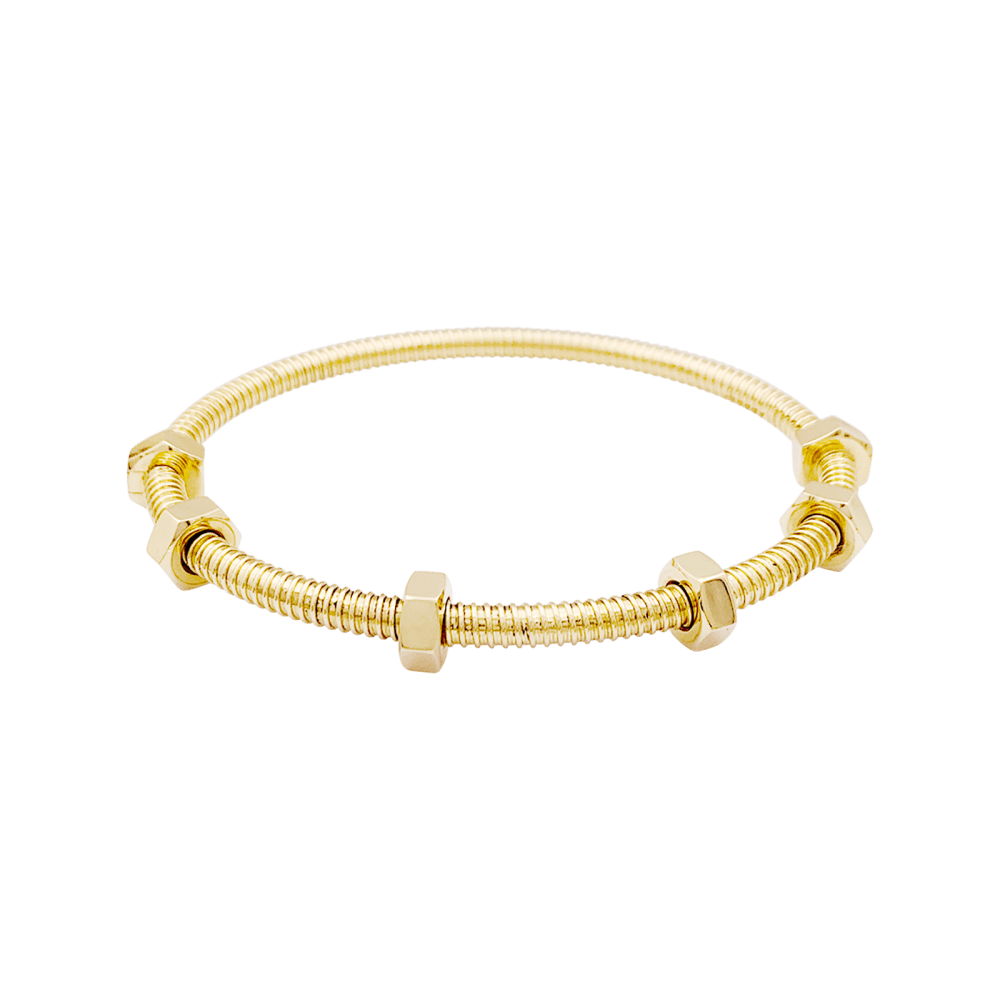 Bracelet Jonc CARTIER "Écrou" en or rose - Castafiore
