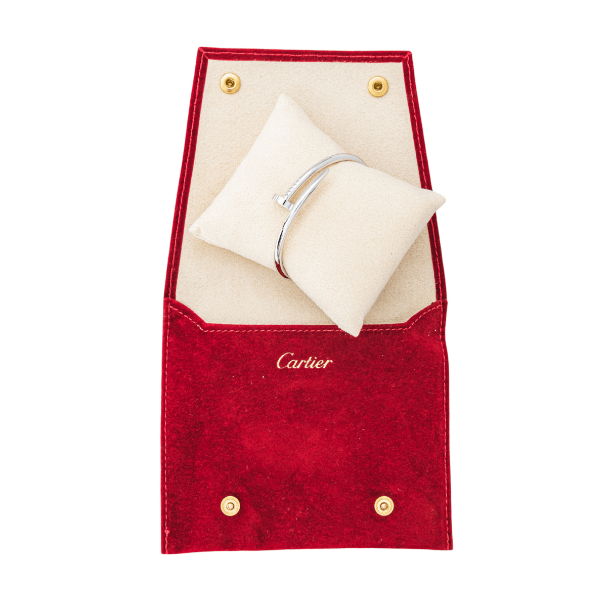 Bracelet Jonc CARTIER "Juste Un Clou" en or blanc - Castafiore