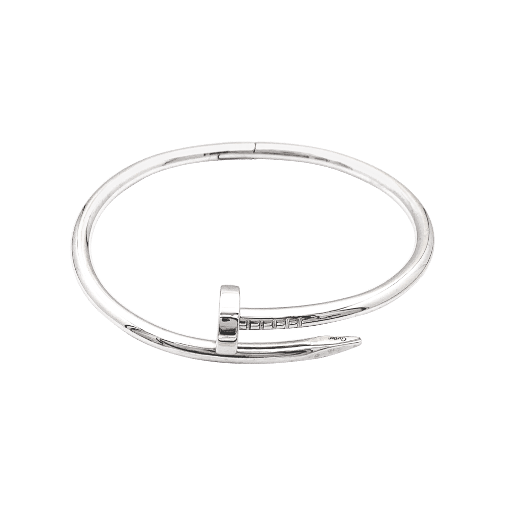 Bracelet Jonc CARTIER "Juste Un Clou" en or blanc - Castafiore