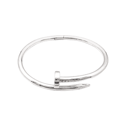 Bracelet Jonc CARTIER "Juste Un Clou" en or blanc - Castafiore