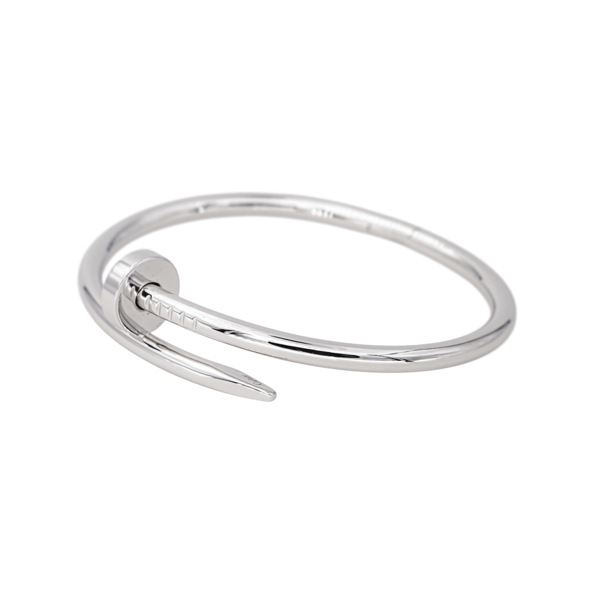 Bracelet Jonc CARTIER "Juste Un Clou" en or blanc - Castafiore