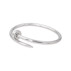 Bracelet Jonc CARTIER "Juste Un Clou" en or blanc - Castafiore