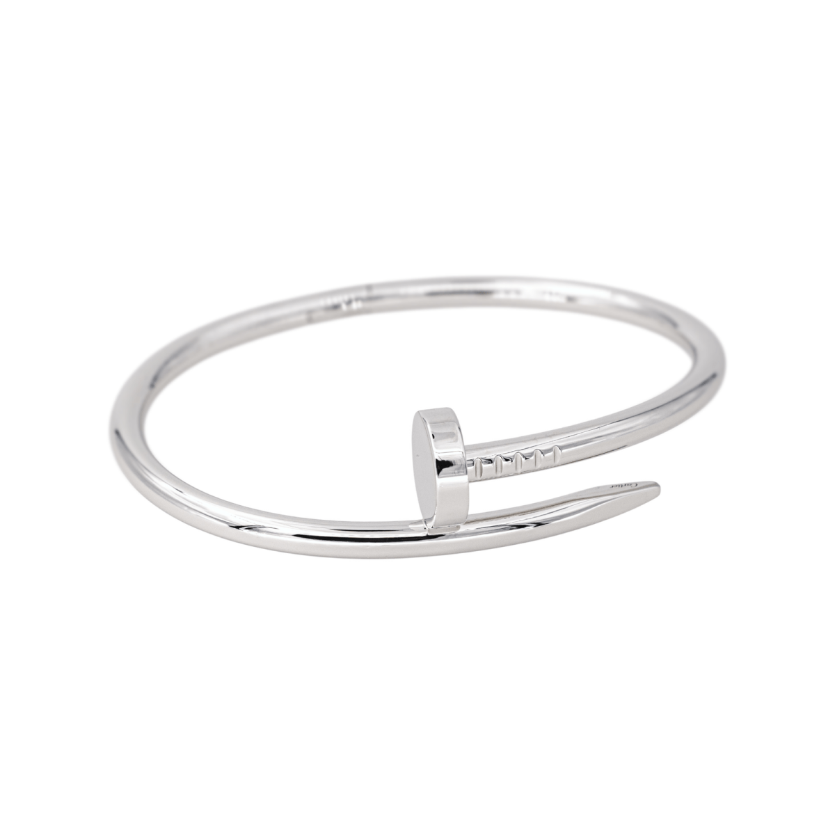 Bracelet Jonc CARTIER "Juste Un Clou" en or blanc - Castafiore