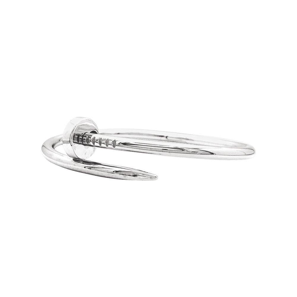 Bracelet Jonc CARTIER "Juste Un Clou" en or blanc - Castafiore