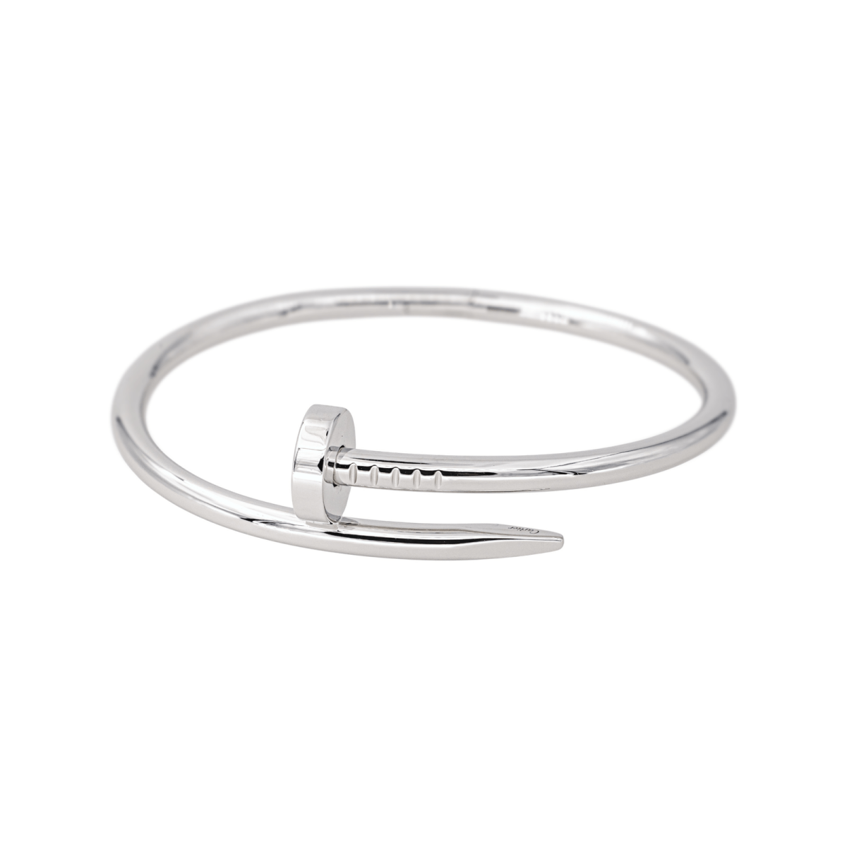 Bracelet Jonc CARTIER "Juste Un Clou" en or blanc - Castafiore