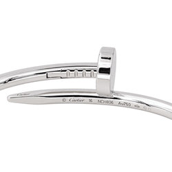 Bracelet Jonc CARTIER "Juste Un Clou" en or blanc - Castafiore