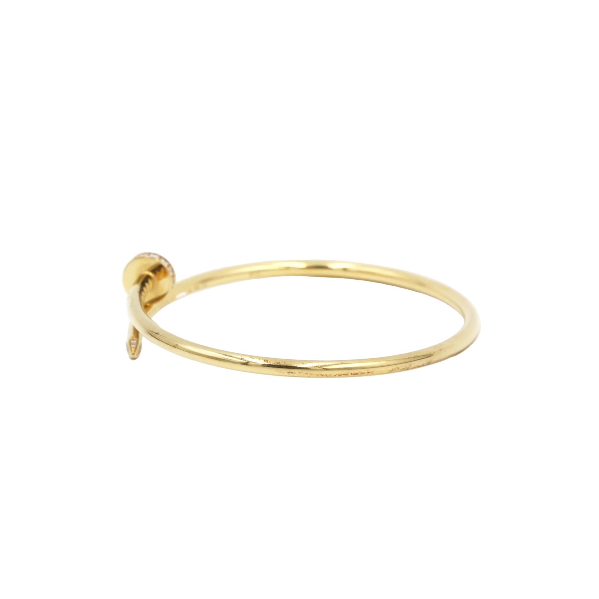 Bracelet Jonc CARTIER "Juste un Clou" en or jaune et diamants - Castafiore