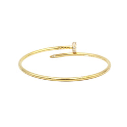 Bracelet Jonc CARTIER "Juste un Clou" en or jaune et diamants - Castafiore