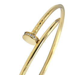 Bracelet Jonc CARTIER "Juste un Clou" en or jaune et diamants - Castafiore
