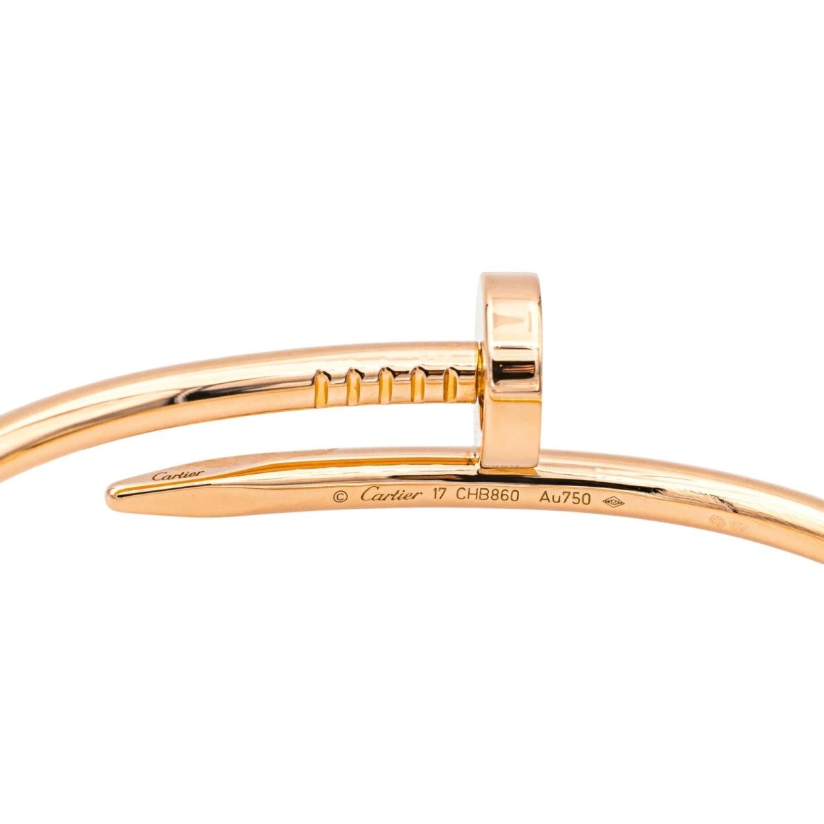 Bracelet Jonc CARTIER "Juste un clou" en or rose - Castafiore