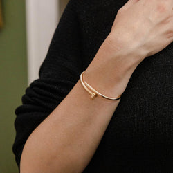 Bracelet Jonc CARTIER "Juste un clou" en or rose - Castafiore