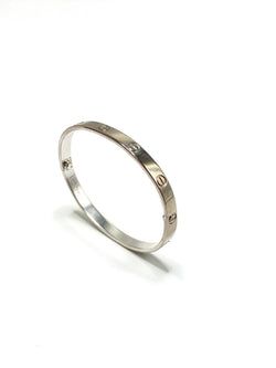 Bracelet Jonc CARTIER "Love Classique" en or blanc - Castafiore