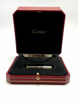 Bracelet Jonc CARTIER "Love Classique" en or blanc - Castafiore