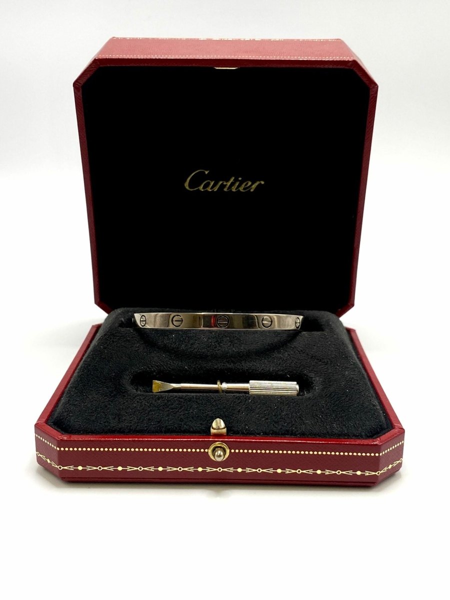 Bracelet Jonc CARTIER "Love Classique" en or blanc - Castafiore