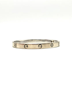 Bracelet Jonc CARTIER "Love Classique" en or blanc - Castafiore