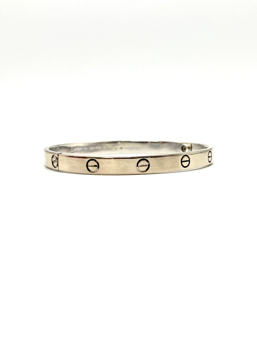 Bracelet Jonc CARTIER "Love Classique" en or blanc - Castafiore