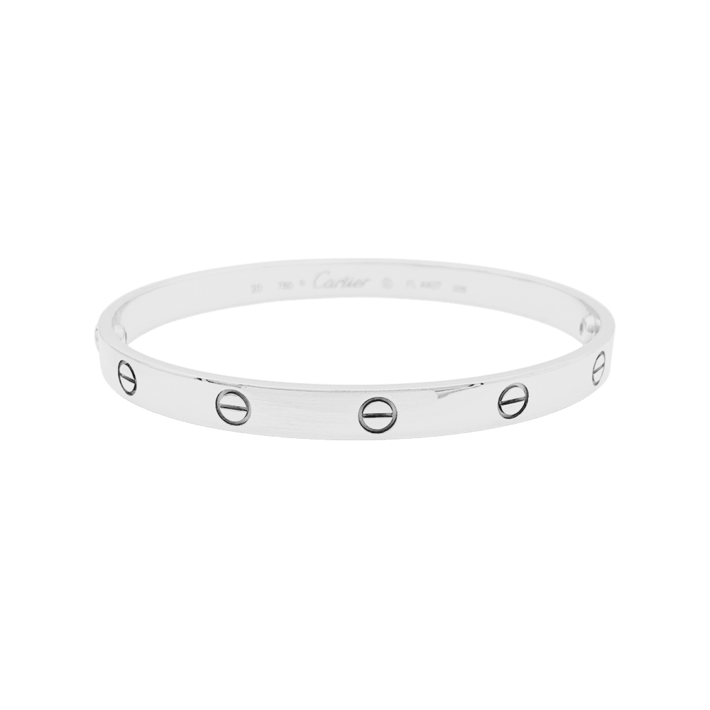 Bracelet Jonc CARTIER "Love" en or blanc - Castafiore