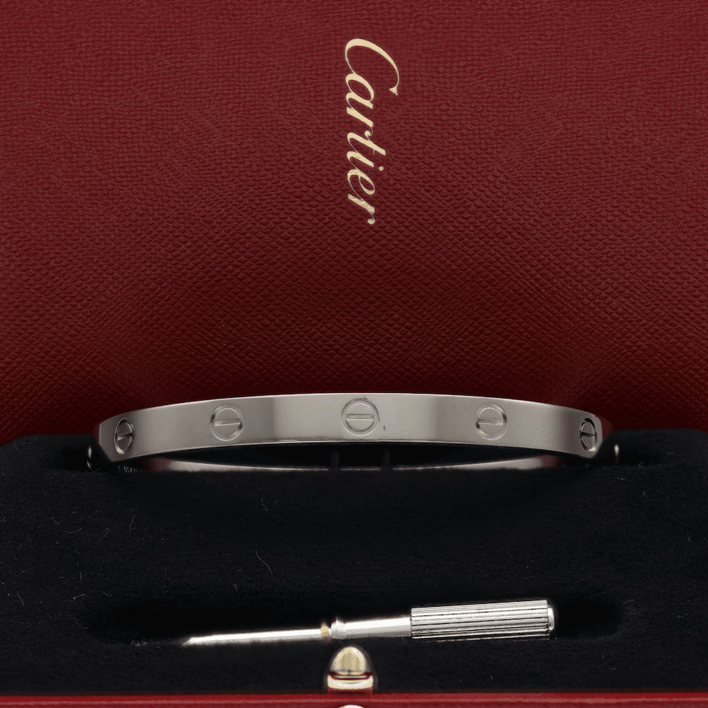 Bracelet Jonc CARTIER "Love" en or blanc - Castafiore
