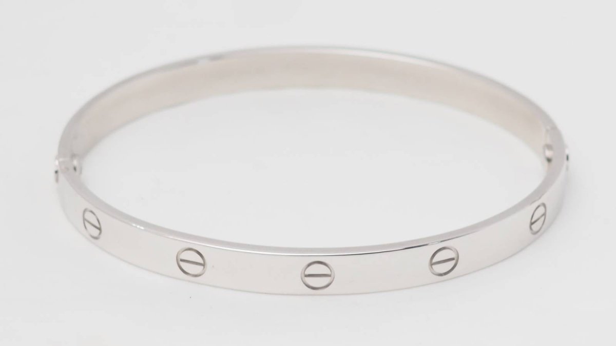 Bracelet Jonc CARTIER "Love" en or blanc - Castafiore
