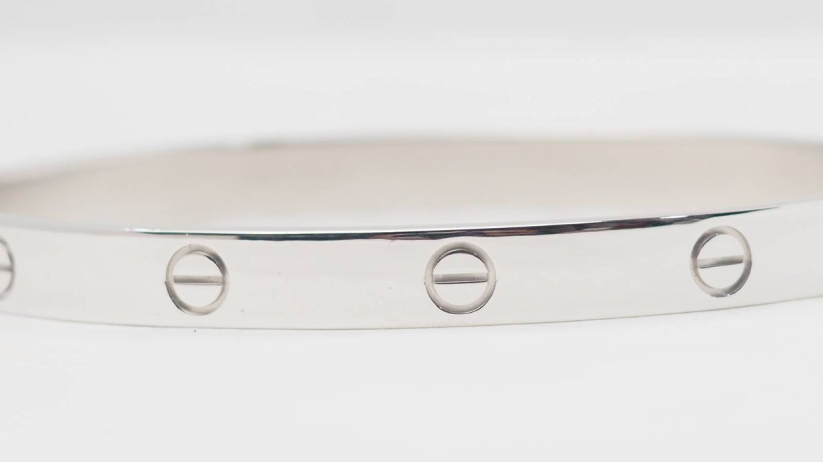 Bracelet Jonc CARTIER "Love" en or blanc - Castafiore