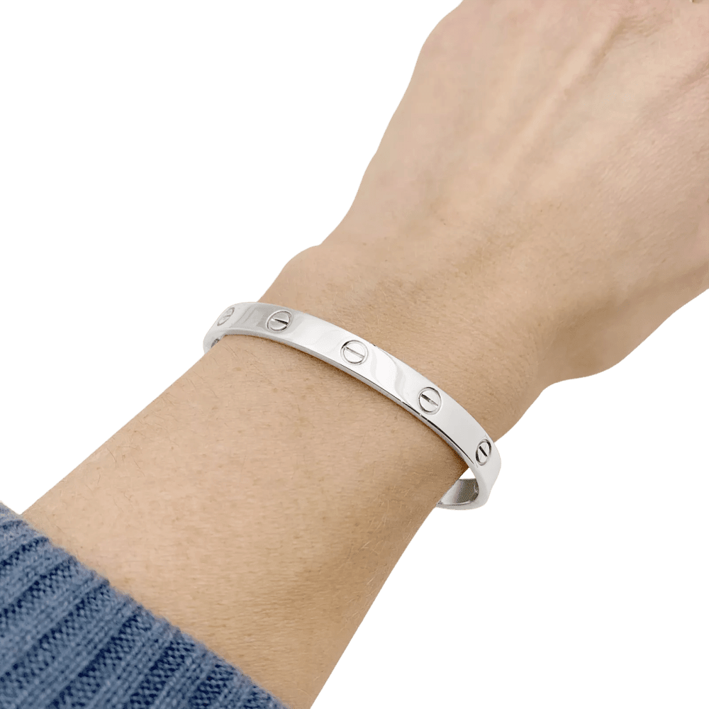 Bracelet Jonc CARTIER "Love" en or blanc - Castafiore