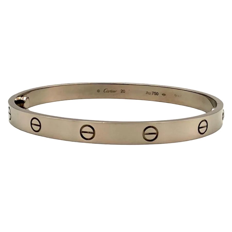 Bracelet Jonc CARTIER "Love" en or blanc - Castafiore