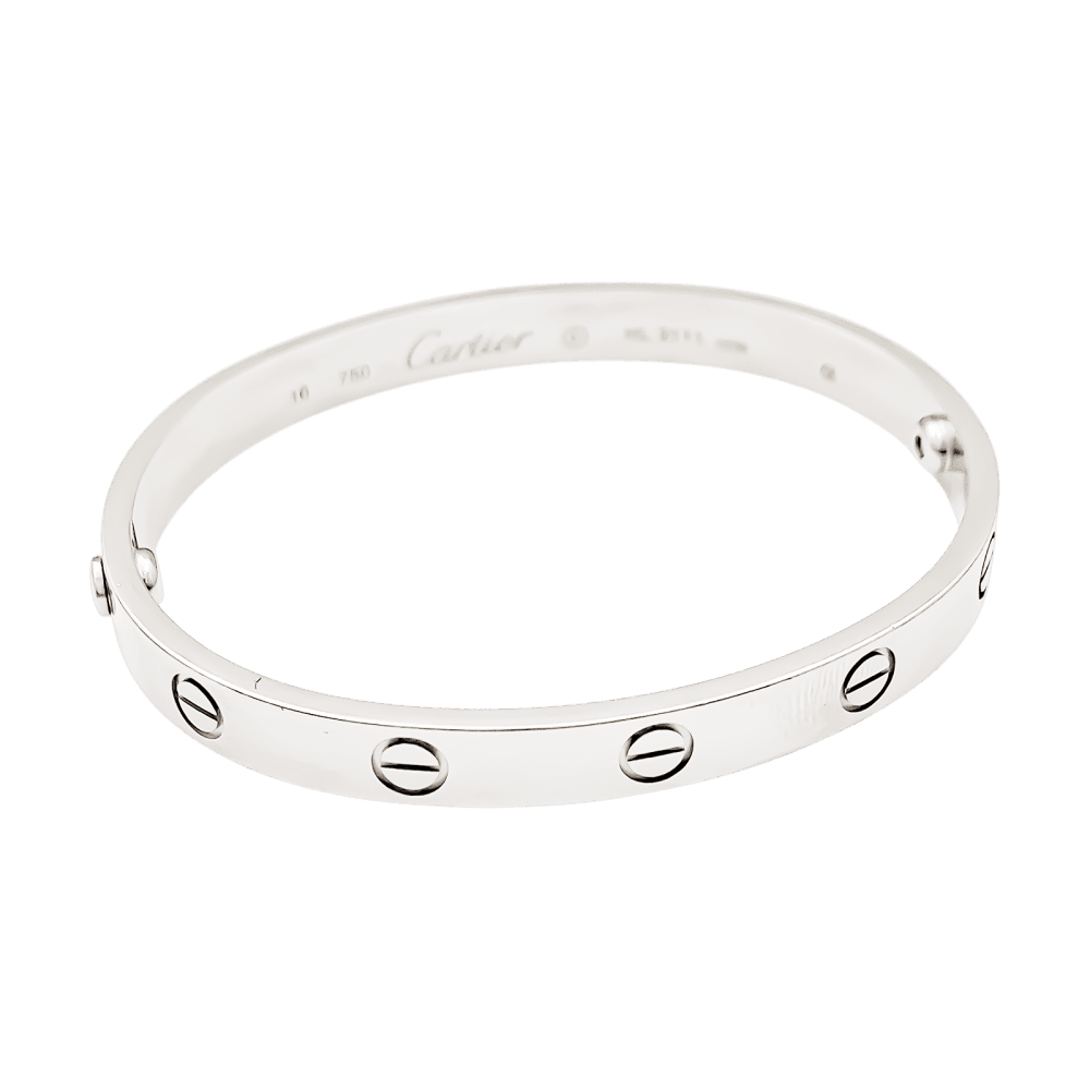 Bracelet Jonc CARTIER "Love" en or blanc - Castafiore