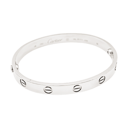 Bracelet Jonc CARTIER "Love" en or blanc - Castafiore