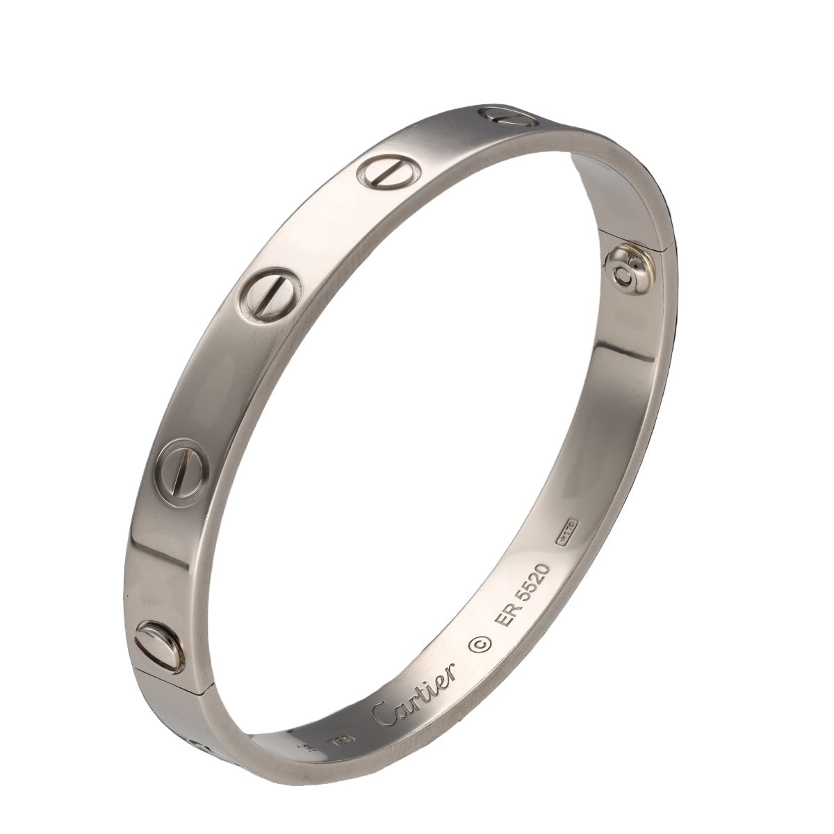 Bracelet Jonc CARTIER "Love" en or blanc - Castafiore