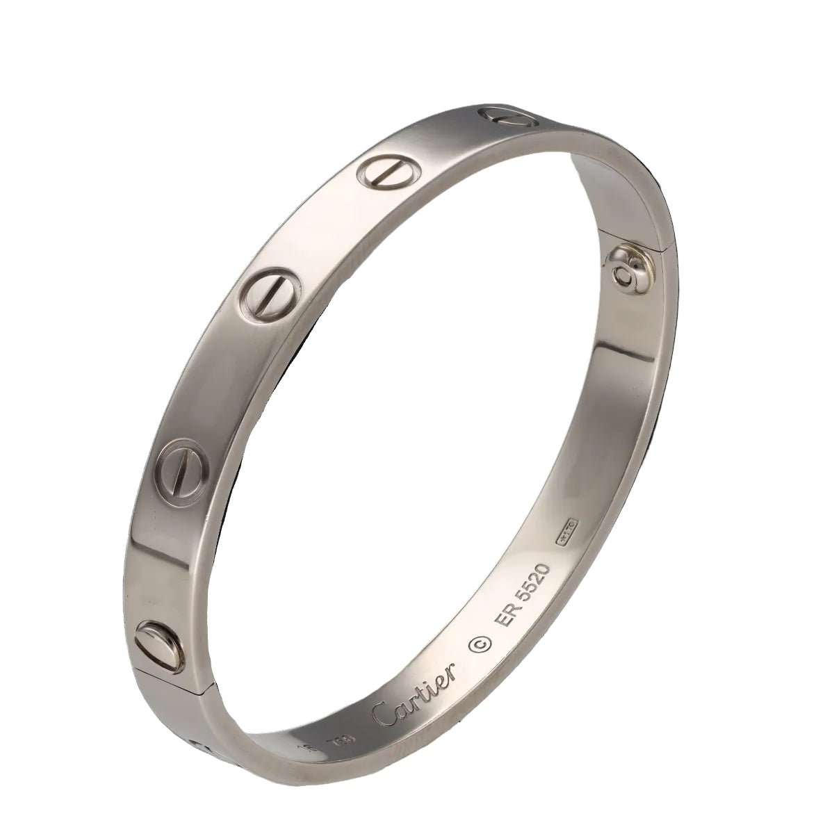 Bracelet Jonc CARTIER "Love" en or blanc - Castafiore