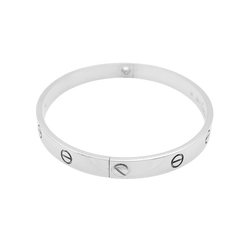 Bracelet Jonc CARTIER "Love" en or blanc - Castafiore