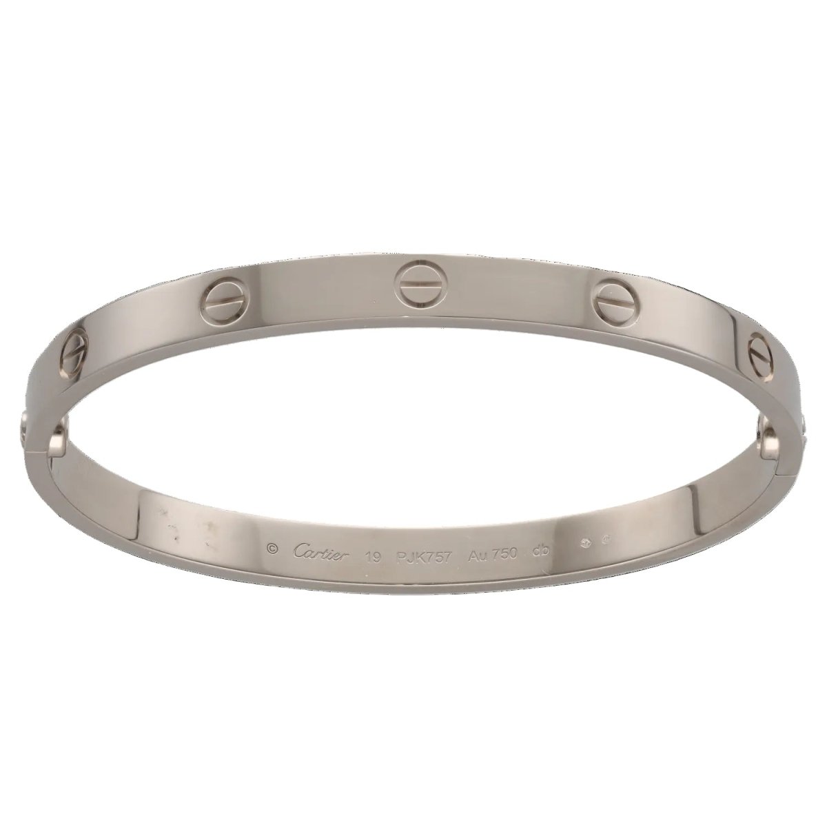 Bracelet Jonc CARTIER Love en or blanc