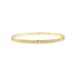 Bracelet Jonc CARTIER "Love" en or jaune et diamants - Castafiore
