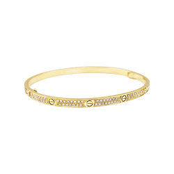 Bracelet Jonc CARTIER "Love" en or jaune et diamants - Castafiore
