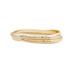Bracelet Jonc CARTIER "Trinity Classique" en or jaune, or blanc et or rose - Castafiore