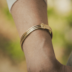 Bracelet Jonc CARTIER Trinity en or blanc, or jaune et or rose