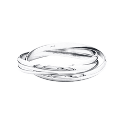 Bracelet Jonc CARTIER "Trinity" en platine - Castafiore