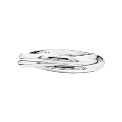 Bracelet Jonc CARTIER "Trinity" en platine - Castafiore