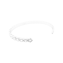 Bracelet Jonc CHANEL "Coco Crush" en or blanc et diamants - Castafiore