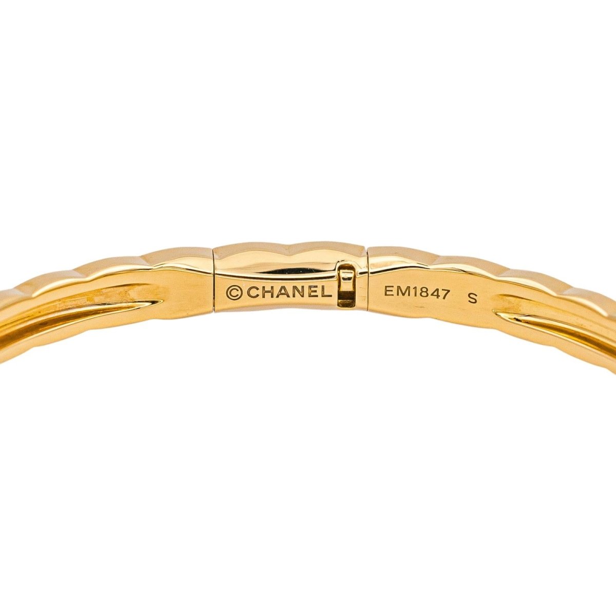 Bracelet Jonc CHANEL "Coco Crush" en or jaune - Castafiore