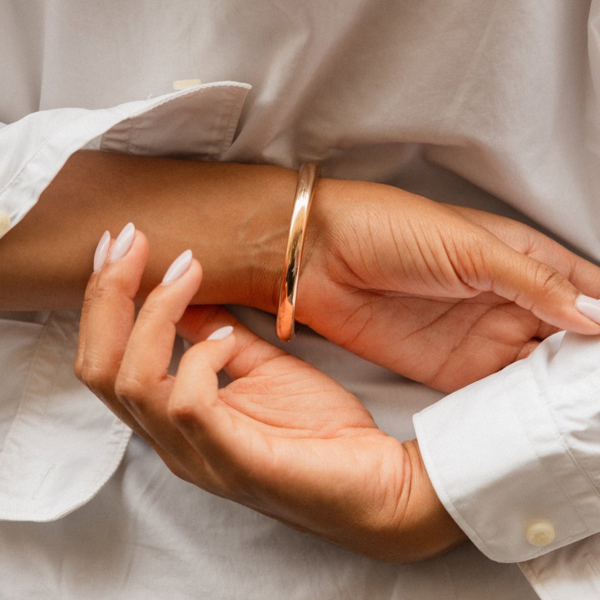 Bracelet Jonc CHAUMET en or rose - Castafiore