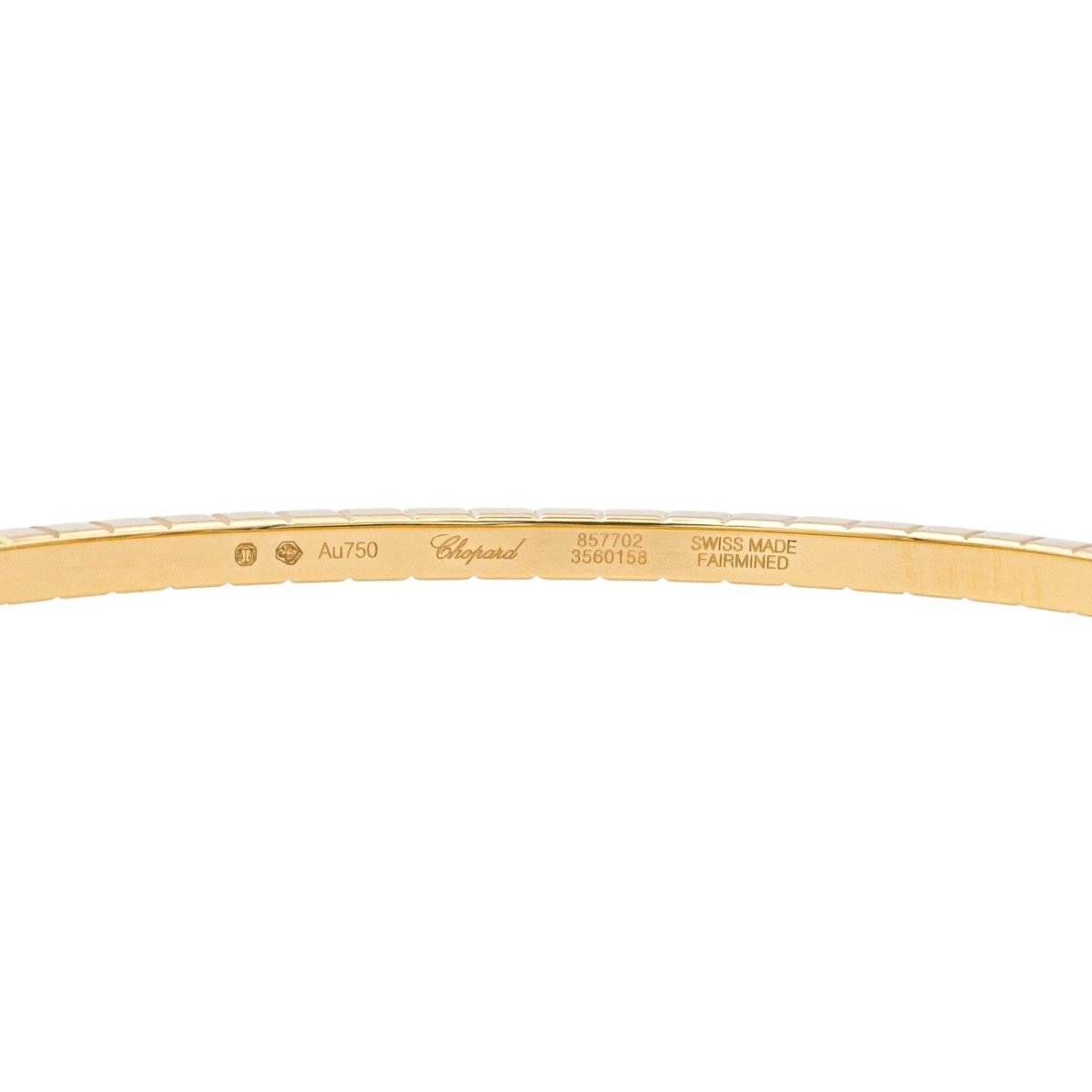Bracelet Jonc CHOPARD "Ice Cube" en or jaune et diamants - Castafiore