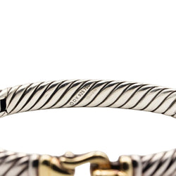 Bracelet Jonc DAVID YURMAN en argent et or jaune - Castafiore