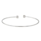 Bracelet Jonc DINH VAN "Le Cube" en or blanc et diamants - Castafiore