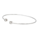 Bracelet Jonc DINH VAN "Le Cube" en or blanc et diamants - Castafiore