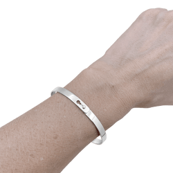 Bracelet Jonc DINH VAN "Serrure" en or blanc - Castafiore