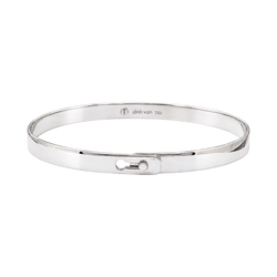 Bracelet Jonc DINH VAN "Serrure" en or blanc - Castafiore