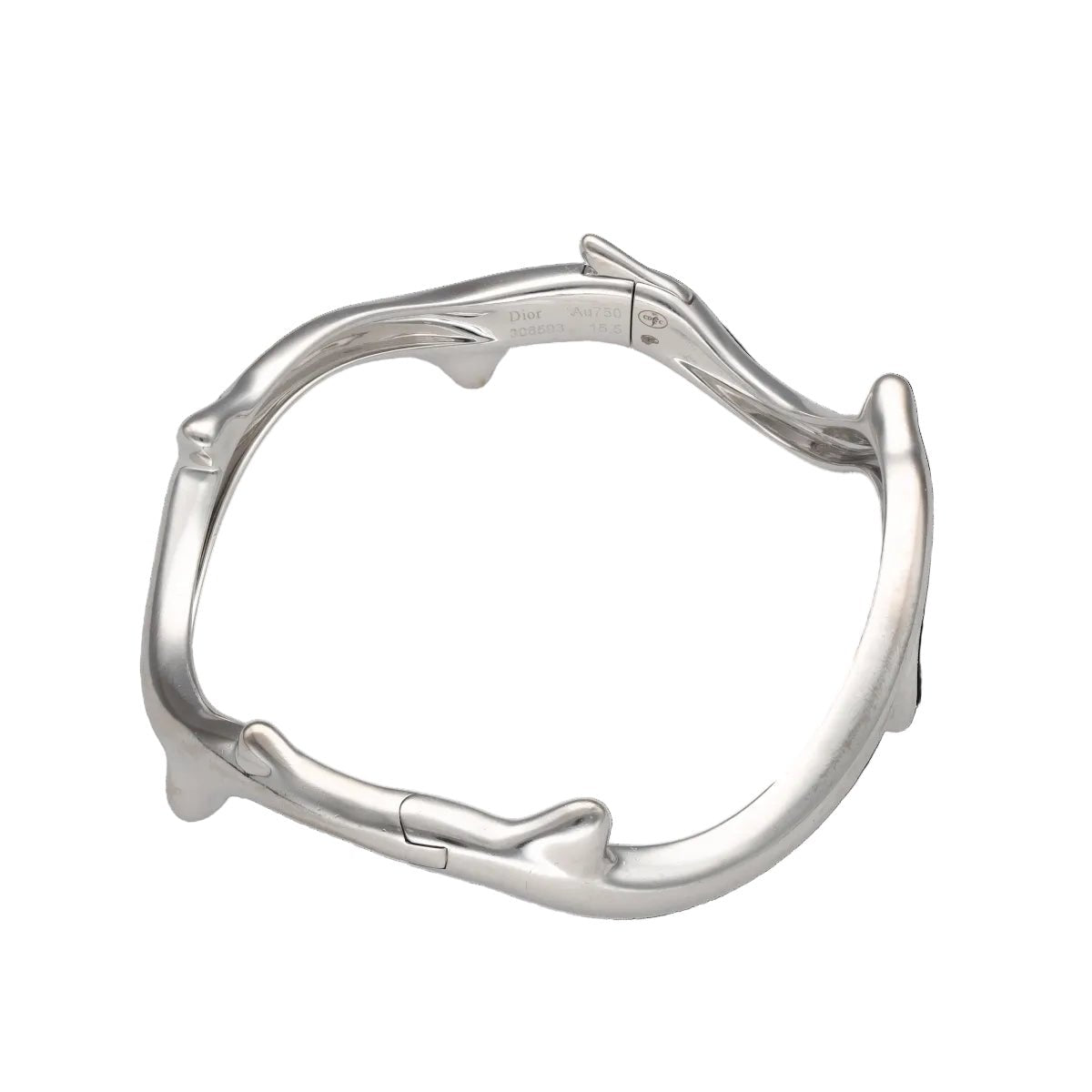 Bracelet Jonc DIOR "Bois de rose" en or blanc - Castafiore