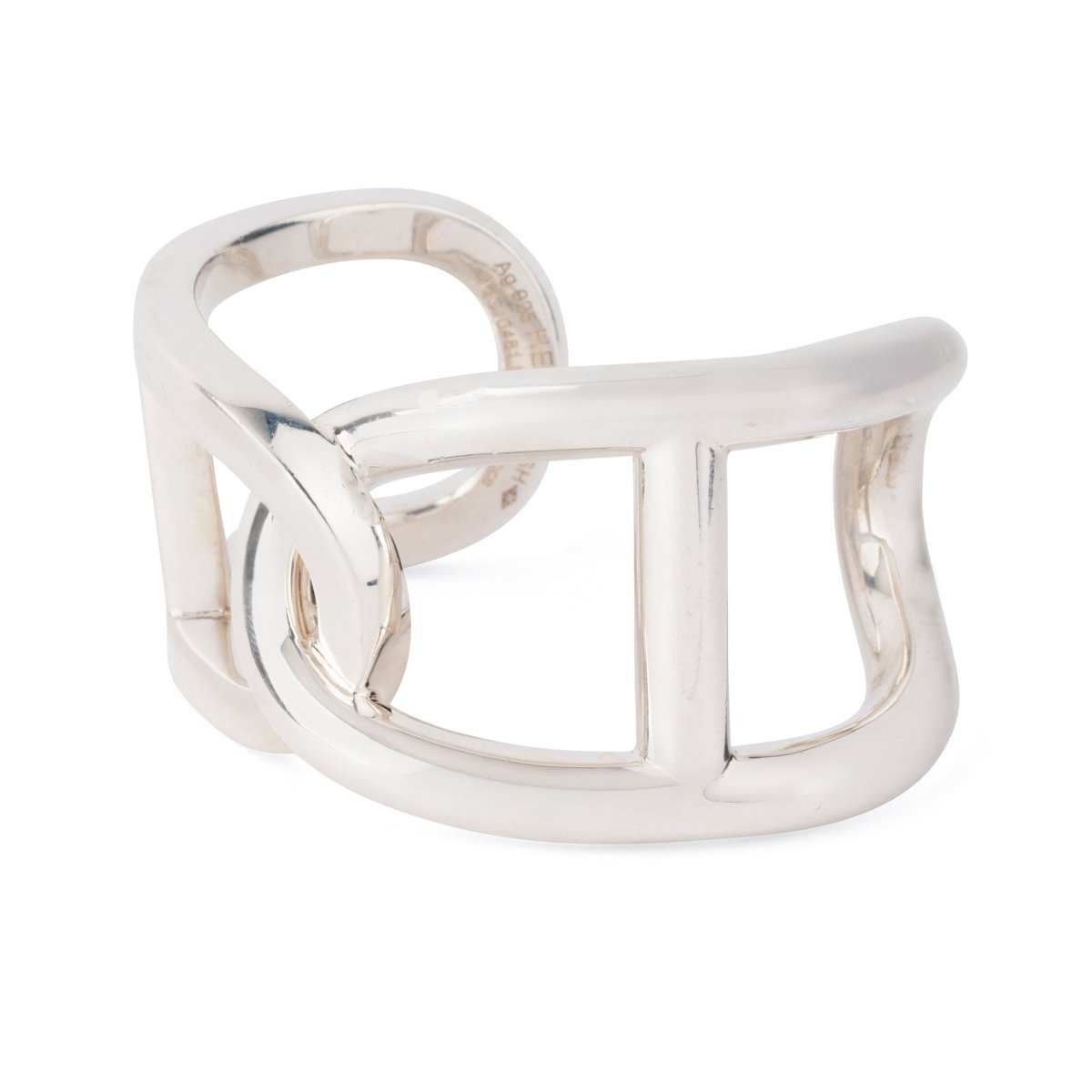 Bracelet jonc en argent de la maison Hermès - Castafiore